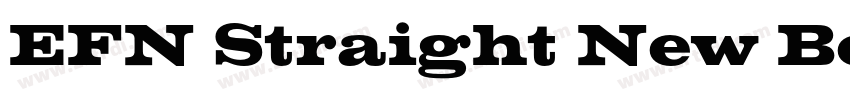 EFN Straight New Bol字体转换